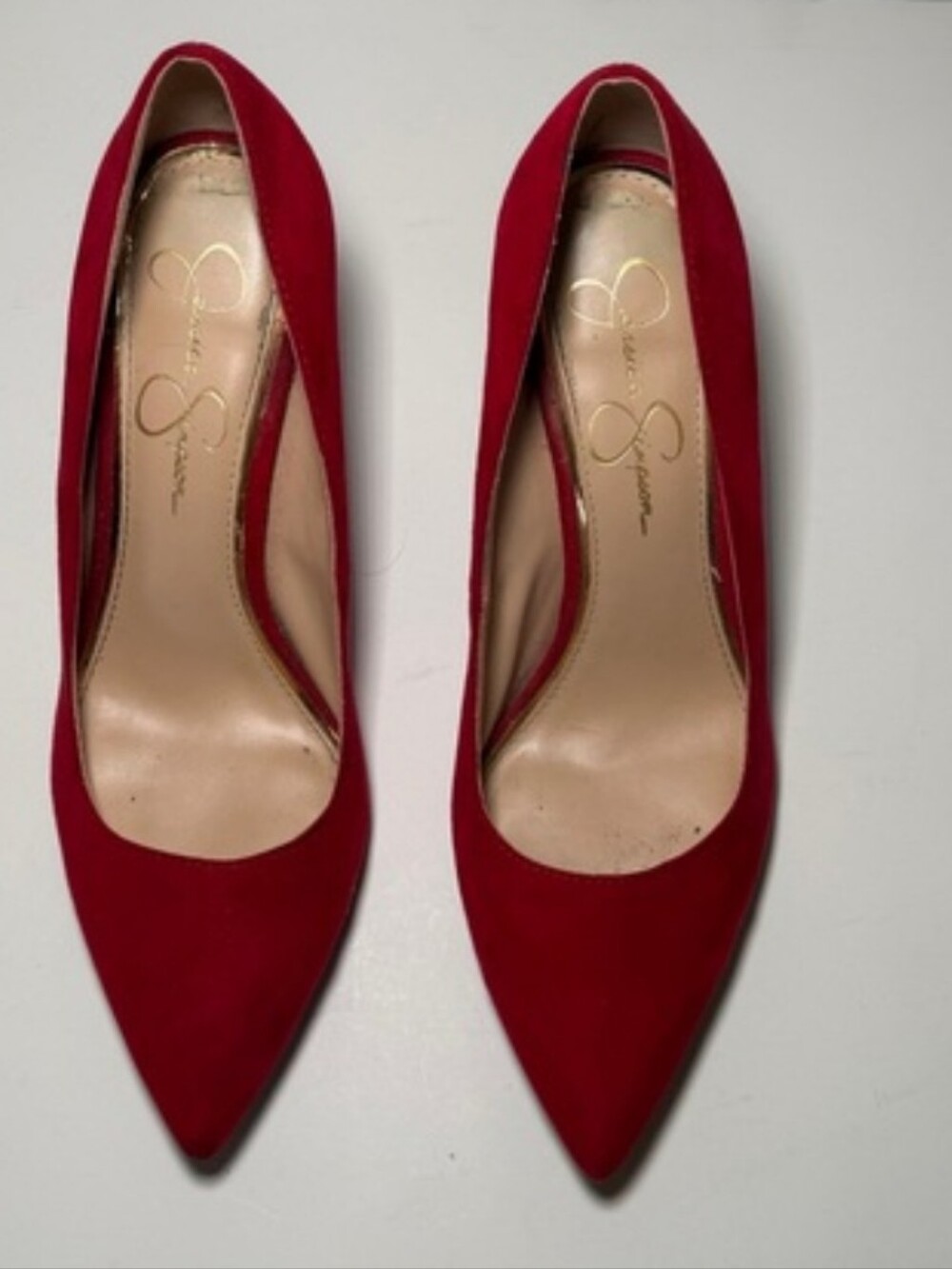 Jessica Simpson Red Pointed-Toe Pumps💄💋♥️